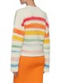 Back View - Click To Enlarge - ACNE STUDIOS - Rainbow Watercolour Stripe Ribbed Wool Blend Knit Sweater