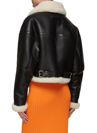 Back View - Click To Enlarge - ACNE STUDIOS - LETE' LEATHER OUTERWEAR JACKET