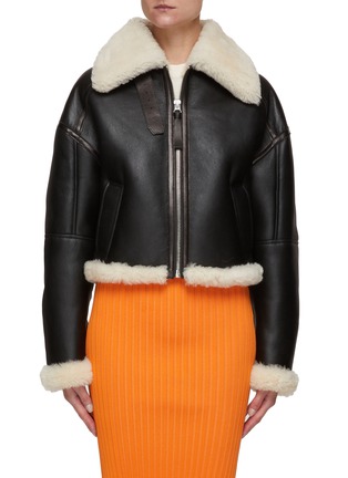 Main View - Click To Enlarge - ACNE STUDIOS - LETE' LEATHER OUTERWEAR JACKET