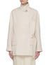 Main View - Click To Enlarge - ACNE STUDIOS - High Neck Side Buckle Belt Wrap Jacket