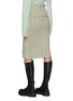 Back View - Click To Enlarge - ACNE STUDIOS - Toggle Adorned Wide Ribbed Flapped Skirt