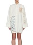 Main View - Click To Enlarge - ACNE STUDIOS - Hemp Crochet-Appliqued Long Sleeved Blouse