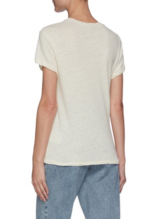 Back View - Click To Enlarge - ACNE STUDIOS - Smudged Sheep Print Cotton Crewneck T-Shirt