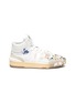 LANVIN - x Gallery Department Hand Paint High Top Leather Sneakers