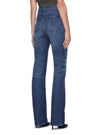 Back View - Click To Enlarge - SAINT LAURENT - 90s High Waist Straight Leg Denim Jeans
