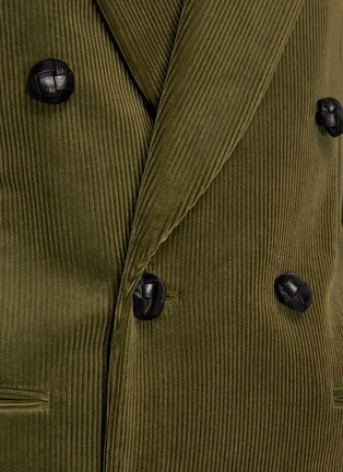 double breasted corduroy coat