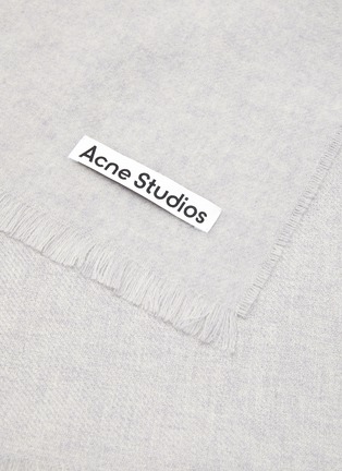 Detail View - Click To Enlarge - ACNE STUDIOS - Logo Patch Wool Scarf