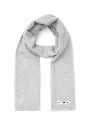 Main View - Click To Enlarge - ACNE STUDIOS - Logo Patch Wool Scarf