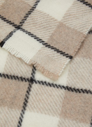 Detail View - Click To Enlarge - ACNE STUDIOS - Cassiar' Narrow Vichy Check Wool Scarf