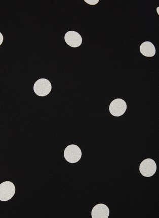 Detail View - Click To Enlarge - SAINT LAURENT - Polka Dot Crewneck Midi Dress