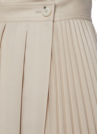  - PORTSPURE - Irregularly Pleated Wrap Skirt