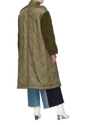 Back View - Click To Enlarge - PORTSPURE - Quilted Long Jacket