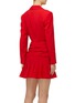 Back View - Click To Enlarge - PHILOSOPHY DI LORENZO SERAFINI - V NECK LONG SLEEVES DRESS