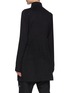 Back View - Click To Enlarge - RICK OWENS  - Eileen' Double Breasted Cashmere Zip Up Coat