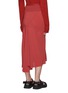 Back View - Click To Enlarge - RICK OWENS  - Asymmetric Ruffled Hem Cocoon Crepe Midi Skirt