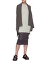 Figure View - Click To Enlarge - RICK OWENS  - Medium Wrap Cashmere Blend Cardigan