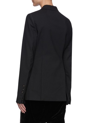 Back View - Click To Enlarge - RICK OWENS  - Single Breasted Virgin Wool Blend Blazer