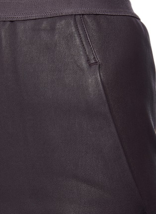  - RICK OWENS  - Pillar' Leather Midi Skirt