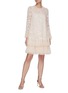 Figure View - Click To Enlarge - NEEDLE & THREAD - 'Celia' sequin embellished ruffle mini dress