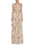 Main View - Click To Enlarge - NEEDLE & THREAD - 'Garland' flower print sleeveless gown