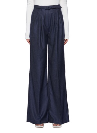 Main View - Click To Enlarge - GABRIELA HEARST -  ''Vargas' Belted Cashmere Twill Wide Leg Pants