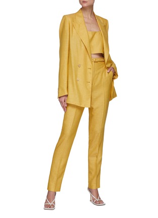 Figure View - Click To Enlarge - GABRIELA HEARST - 'Kennard' cashmere-linen suiting pants