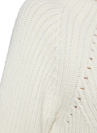  - GABRIELA HEARST -  ''Monteverde' sculpted sleeve ribbed cashmere sweater