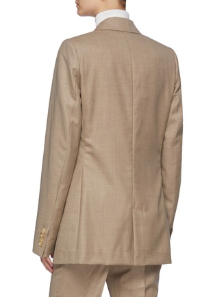 Back View - Click To Enlarge - GABRIELA HEARST - 'Thomas' double breasted twill blazer