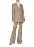 Figure View - Click To Enlarge - GABRIELA HEARST - 'Thomas' double breasted twill blazer