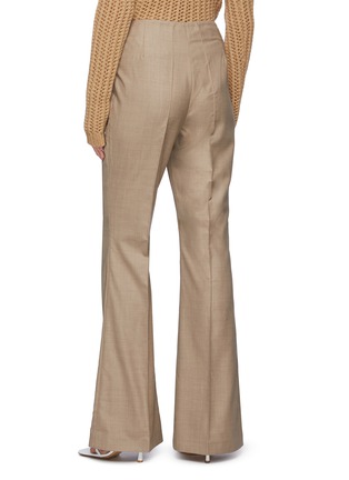 Back View - Click To Enlarge - GABRIELA HEARST - 'Murus' Centre Pleat Wool Twill Wide Leg Pants