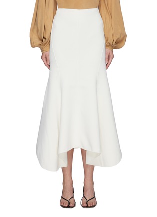 Main View - Click To Enlarge - ACLER - 'Hurley' Flare Drape Hem Midi Skirt