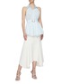 Figure View - Click To Enlarge - ACLER - 'Prospect' Belted Sleeveless Pleated Top