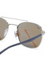 Detail View - Click To Enlarge - RAY-BAN - Contrast Temple Double Bridge Metal Frame Sunglasses