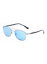 Main View - Click To Enlarge - RAY-BAN - Contrast Temple Double Bridge Metal Frame Sunglasses