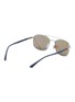 Figure View - Click To Enlarge - RAY-BAN - Contrast Temple Double Bridge Metal Frame Sunglasses