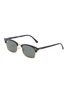 Main View - Click To Enlarge - RAY-BAN - Metal Bridge Rectangular Acetate Frame Sunglasses