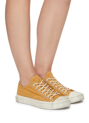 Figure View - Click To Enlarge - ACNE STUDIOS - Canvas Lace Up Sneakers