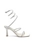 Main View - Click To Enlarge - RENÉ CAOVILLA - 'Cleo' strass coil anklet satin sandals