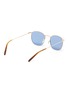 Figure View - Click To Enlarge - OLIVER PEOPLES ACCESSORIES - 'Goldsen Sun' Contrast Temple Carved Titanium Frame Sunglasses