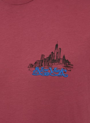  - RAG & BONE - New York Skyline Graphic Organic Cotton Crewneck T-Shirt