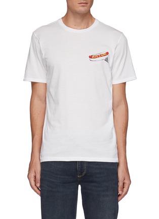 Main View - Click To Enlarge - RAG & BONE - New York Hotdog Graphic Organic Cotton Crewneck T-Shirt