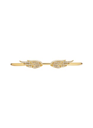 Detail View - Click To Enlarge - SARAH ZHUANG - 'Spread Your Wings' diamond 18k gold bangle