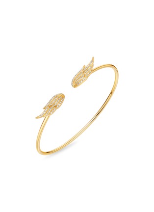 Main View - Click To Enlarge - SARAH ZHUANG - 'Spread Your Wings' diamond 18k gold bangle
