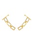 Detail View - Click To Enlarge - SARAH ZHUANG - Chain Reaction' diamond 18k gold earrings