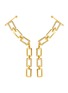 Main View - Click To Enlarge - SARAH ZHUANG - Chain Reaction' diamond 18k gold earrings