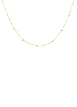 Main View - Click To Enlarge - SARAH ZHUANG - 'Eternity' diamond 18k gold necklace