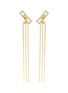 Main View - Click To Enlarge - SARAH ZHUANG - Connected' diamond 18k gold drop earrings