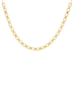 Main View - Click To Enlarge - SARAH ZHUANG - 'Infinite' diamond 18k gold  chain link necklace