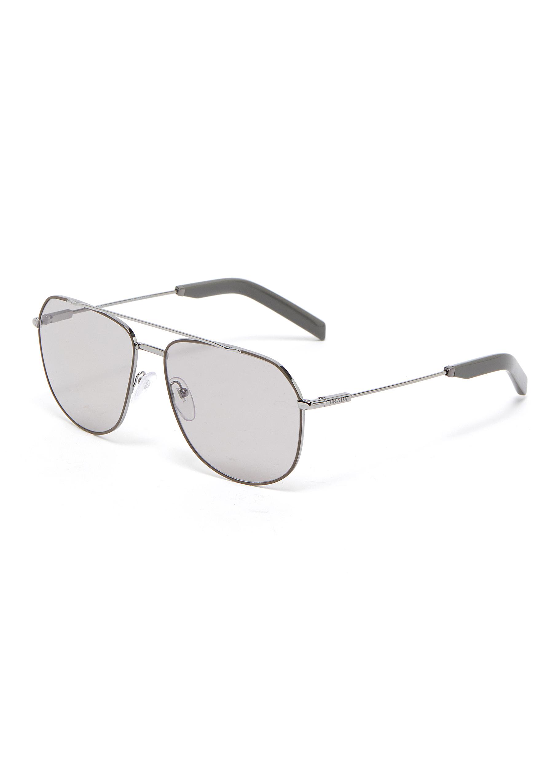 prada metal frame sunglasses