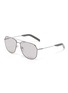 Main View - Click To Enlarge - PRADA - Acetate Temple Metal Frame Aviator Sunglasses